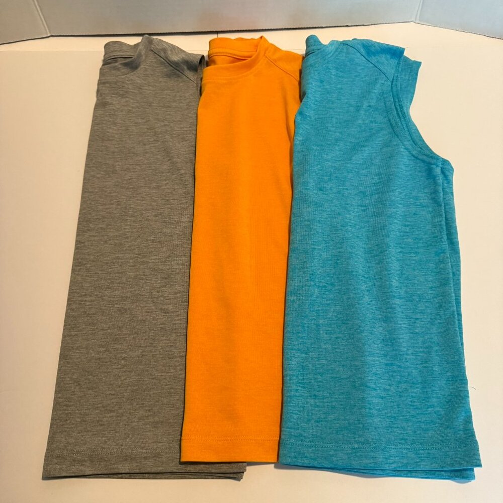 Boy's Tanks- Lot of 3-BCG- blue, orange & Gray-Size XS